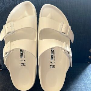 Birkenstock Classic White Slides-NEW